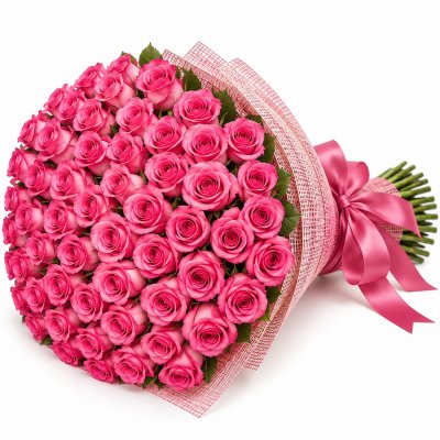 Strauß aus 100 rosa Rosen